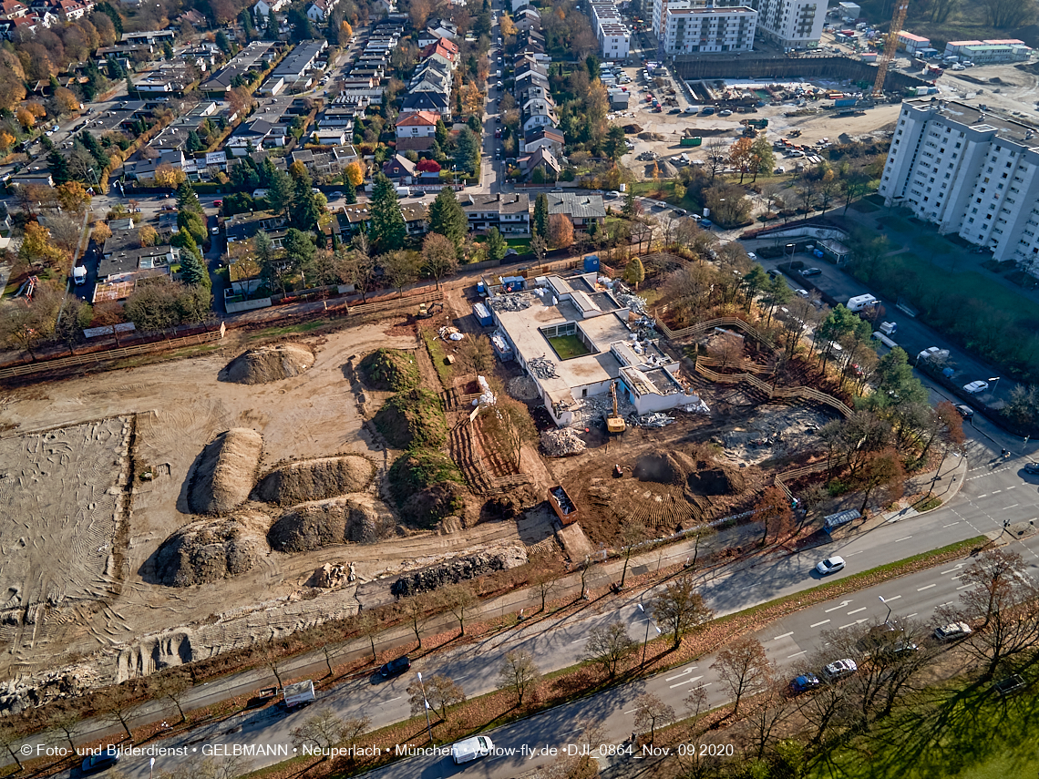 09.11.2020 - Baustelle Grundschule am Karl-Marx-Ring in Neuperlach